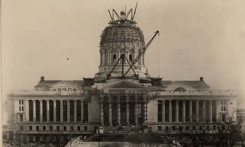 capitol during construction