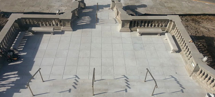 west entrance stairway after renovation